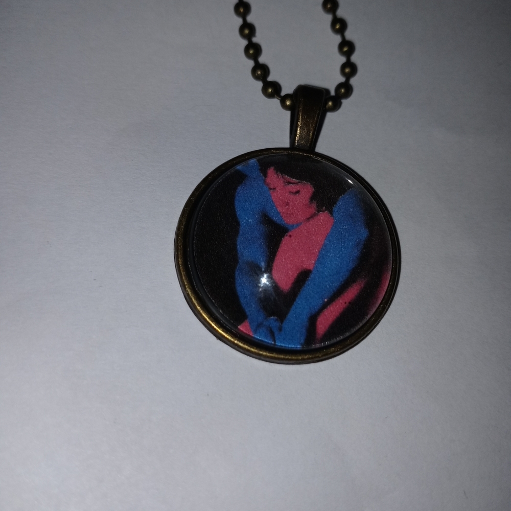 Tv girl pendant ballchain necklace